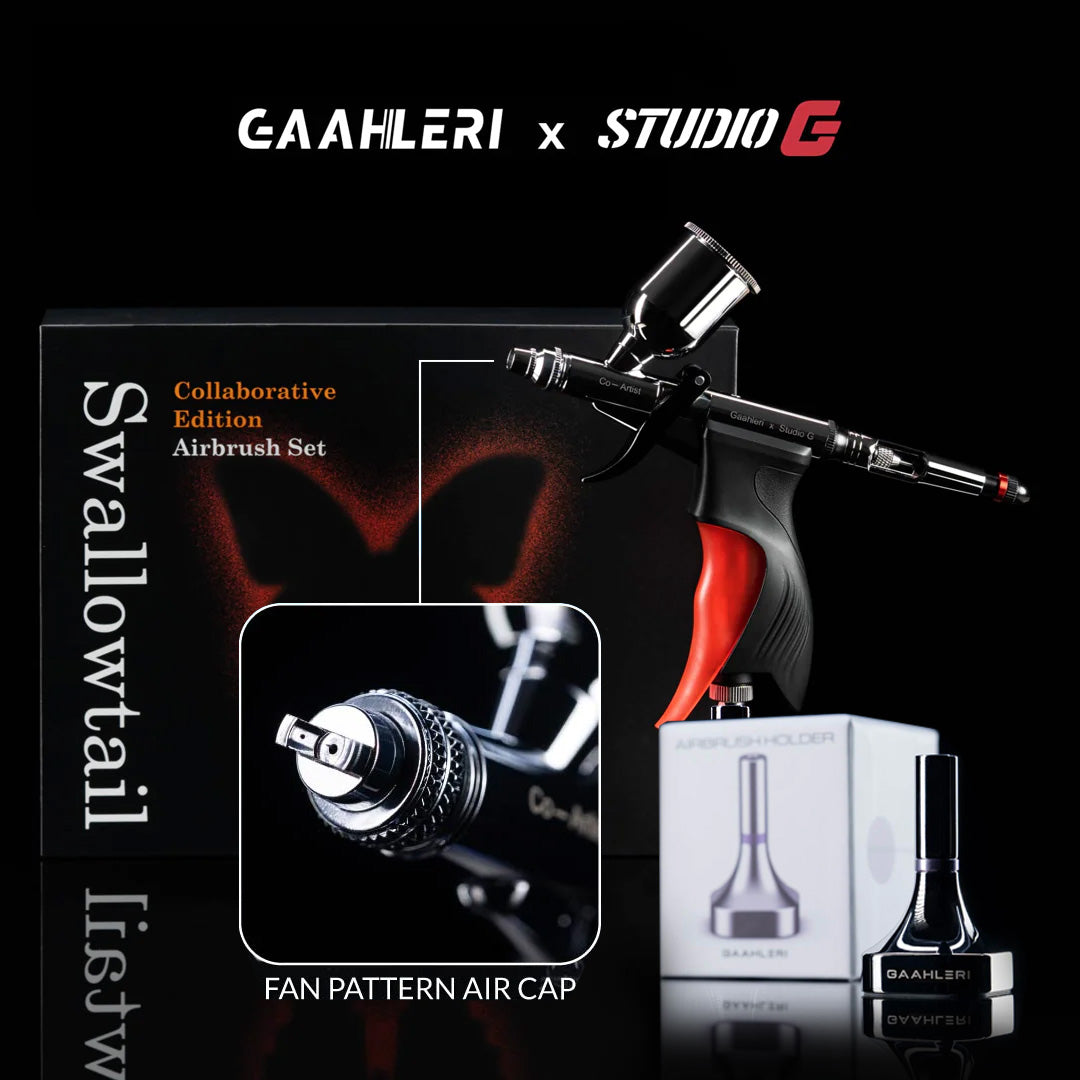GHAC-Swallowtail & StudioG + Fan Cap + Smartmallstore Airbrush Holder