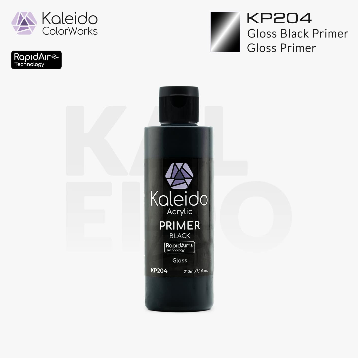 KP204 Gloss Black Primer 210ml