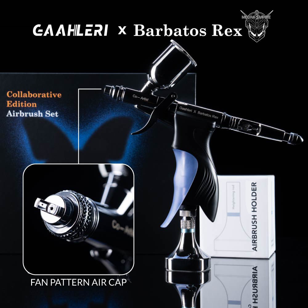 GHAC-Swallowtail & Rex Airbrush + Fan Cap + Smartmallstore Airbrush Holder